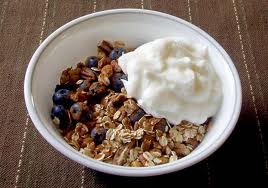 cereal and yogurt