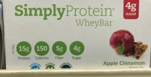 simply protein whey bar