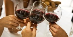 toasting wine