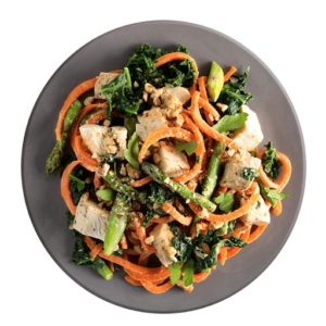 KettleBell Kitchen, chicken and carrot noodles