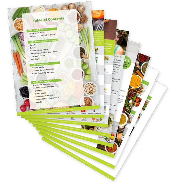 PCOS Meal (Breakfast, Lunch, Dinner) & Recipe Guide from Martha Mckittrick, RD