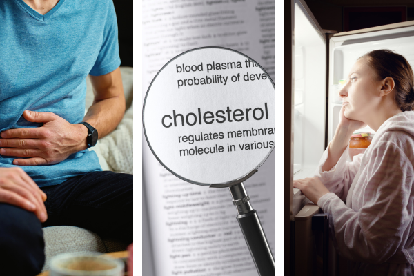 Psyllium benefits illustrated: supporting digestion, lowering cholesterol, and helping with appetite control