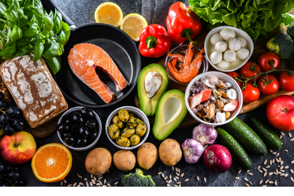 Mediterranean-style foods that help reduce inflammation and support healthy aging