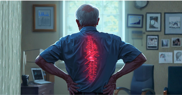 Man experiencing back pain illustrating inflammation and aging